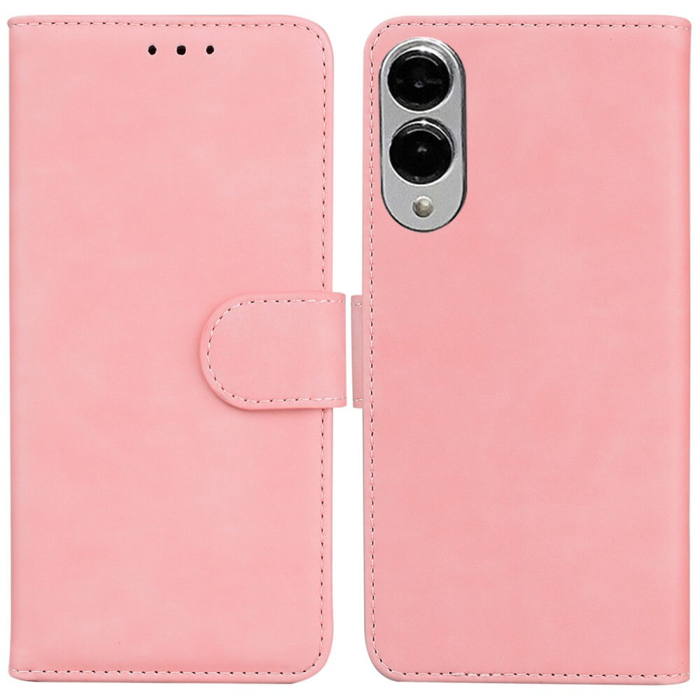 Galaxy S25 Edge - Solide Leder Etui Hülle