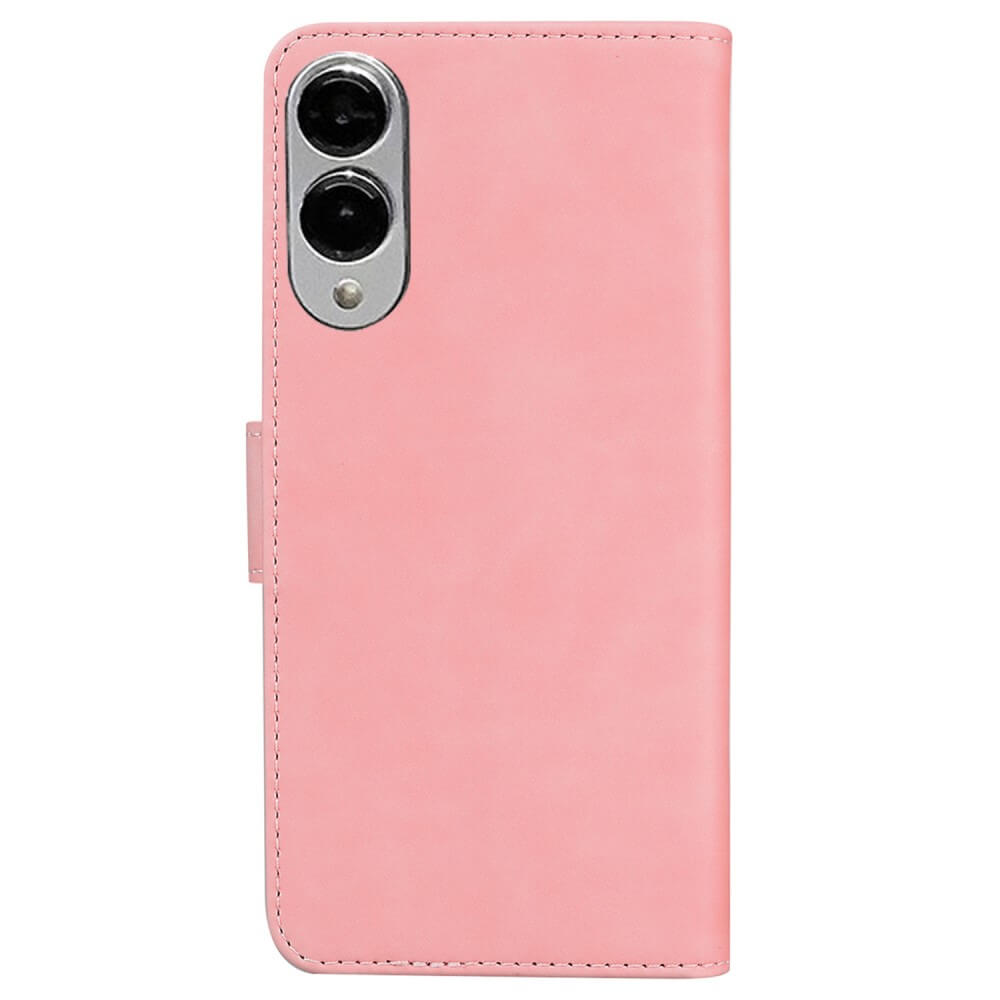 Galaxy S25 Edge - Solide Leder Etui Hülle