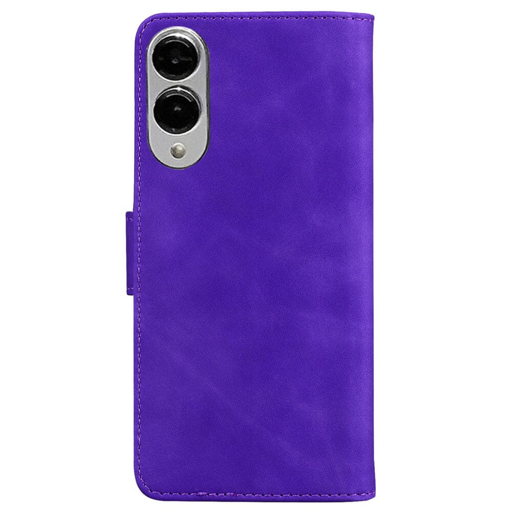 Galaxy S25 Edge - Solide Leder Etui Hülle