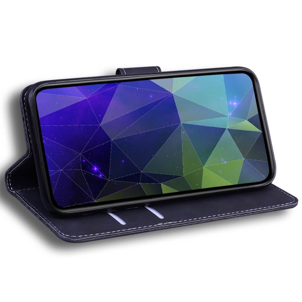 OPPO Reno13 Pro - Custodia solida in ecopelle