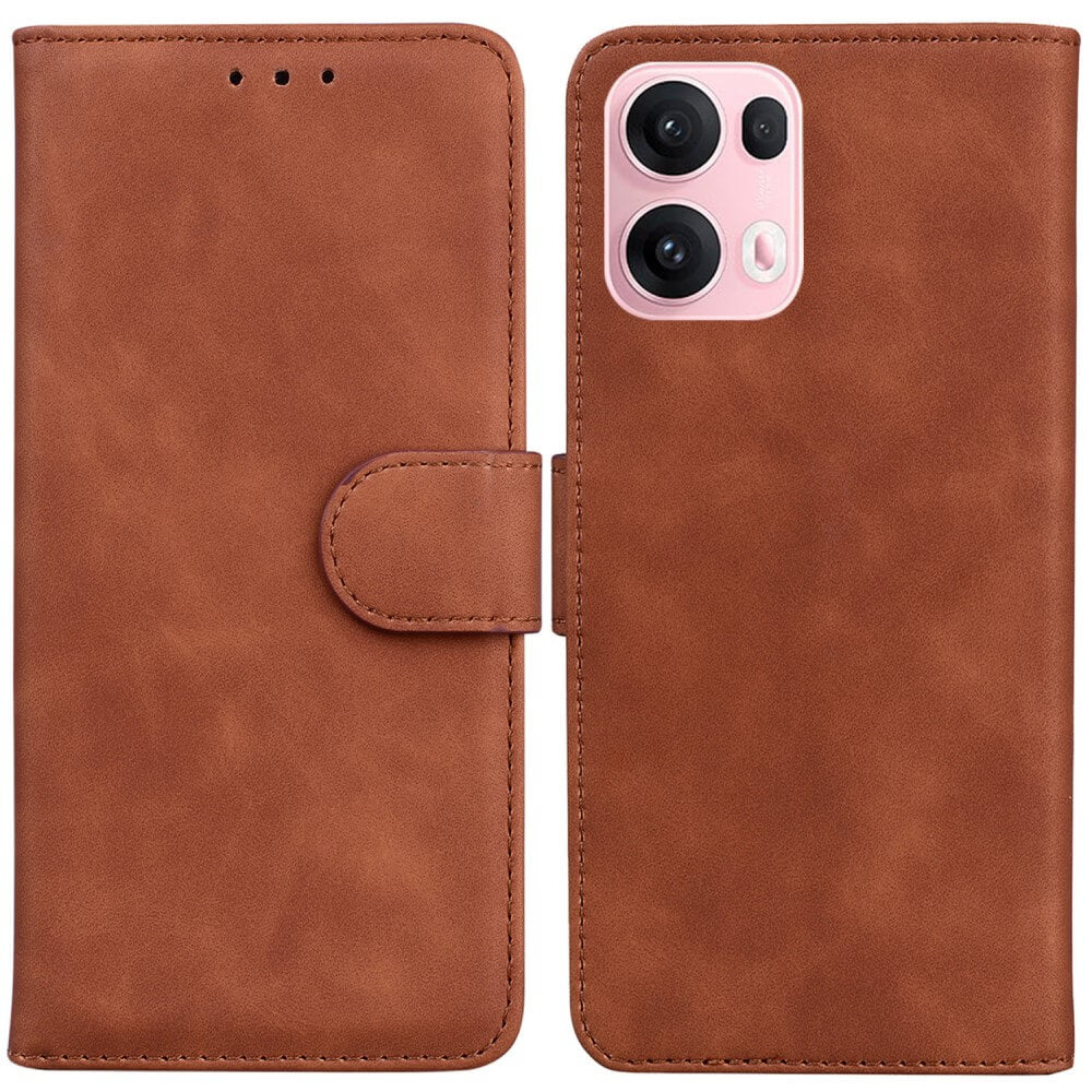 OPPO Reno13 Pro - Custodia solida in ecopelle