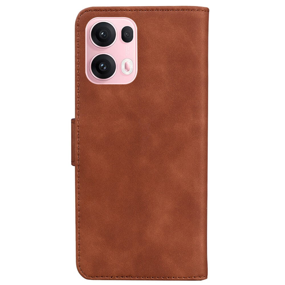 OPPO Reno13 Pro - Custodia solida in ecopelle