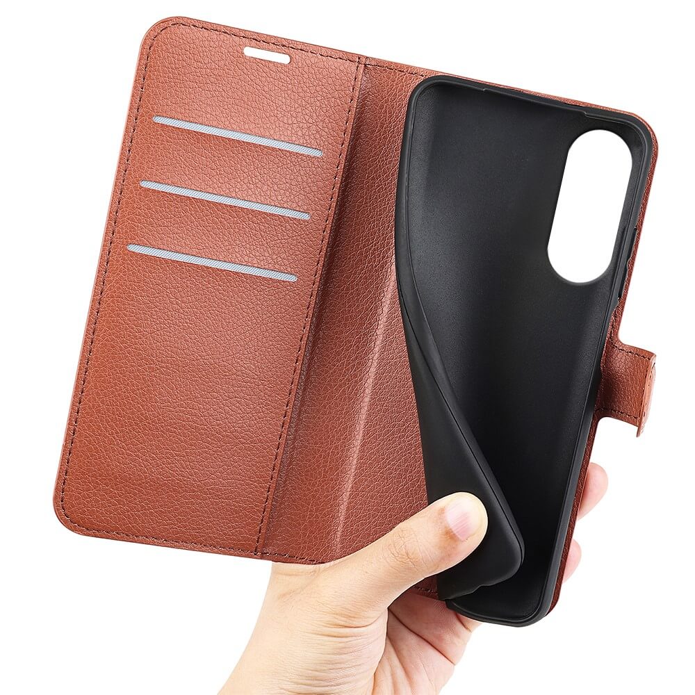 Galaxy S25 Edge - Leder Etui Hülle