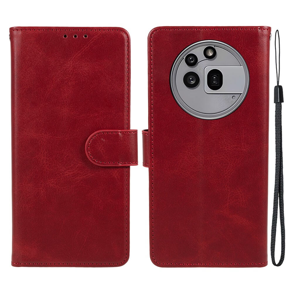 Nothing Phone (3a) Pro - Solide Leder Etui Hülle