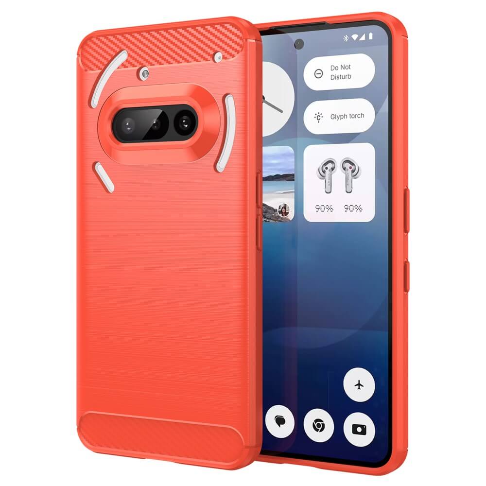 Nothing Phone (3a) - Coque look métal carbone