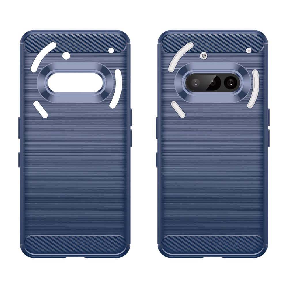 Nothing Phone (3a) - Coque look métal carbone