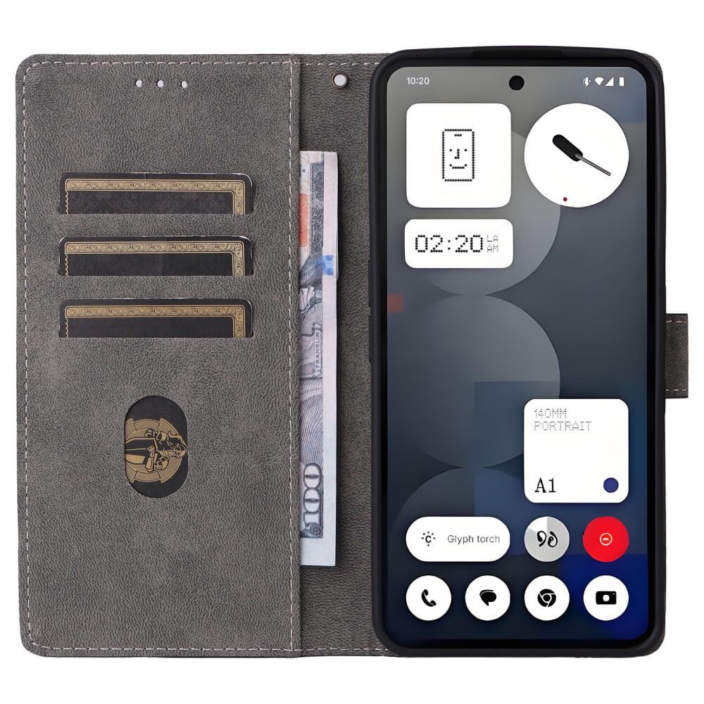 Nothing Phone (3a) Pro - Ledertasche mit RFID Blocker