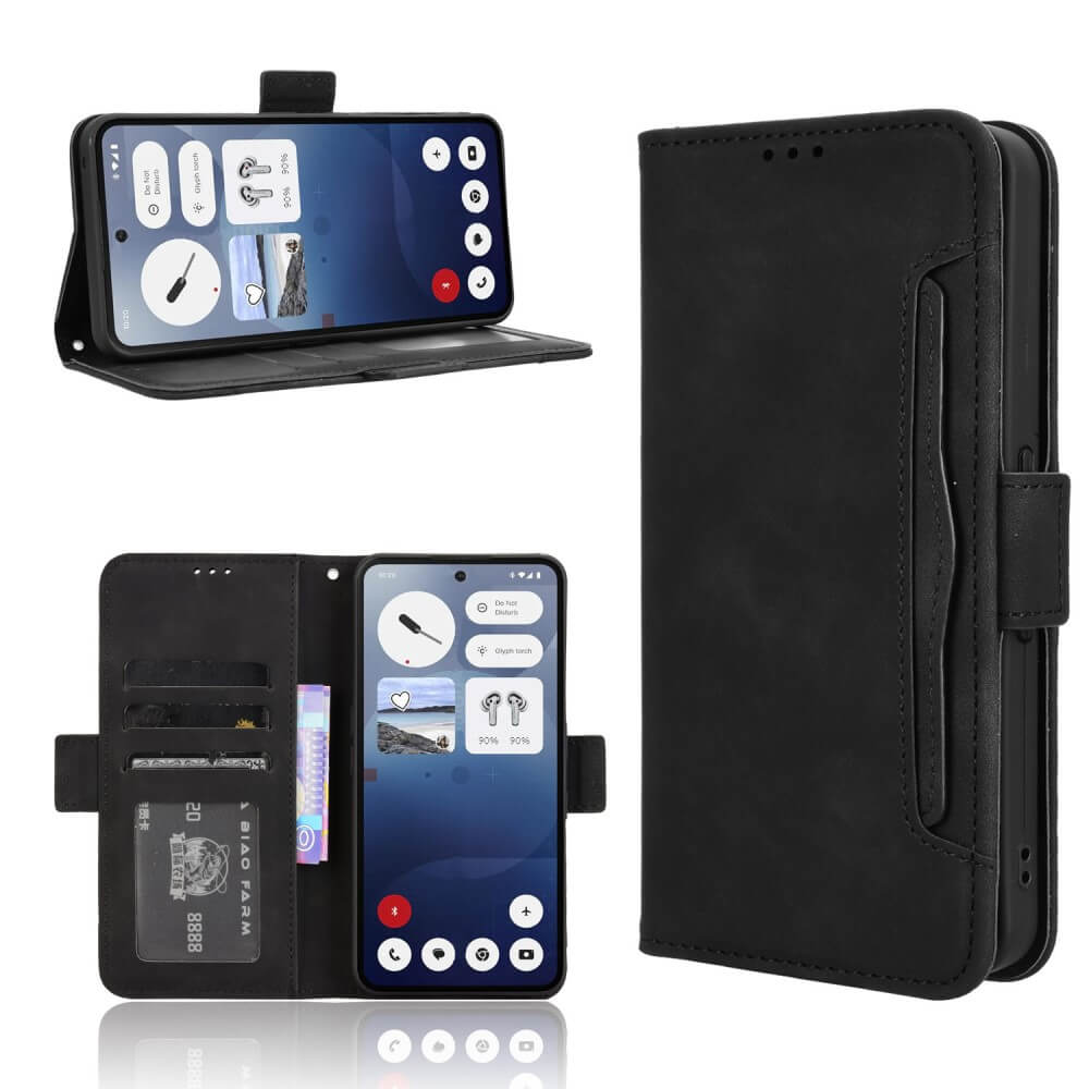 KUSINHOKA Cover Per Nothing Phone 3a Con 2 Vetri Temperati, Custodia In Silicone E PC Con Protezione Fotocamera A Scomparsa E Staffa Anello, Blu