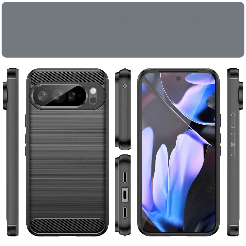 Google Pixel 10 Pro XL  - Cover in look metallo carbonio