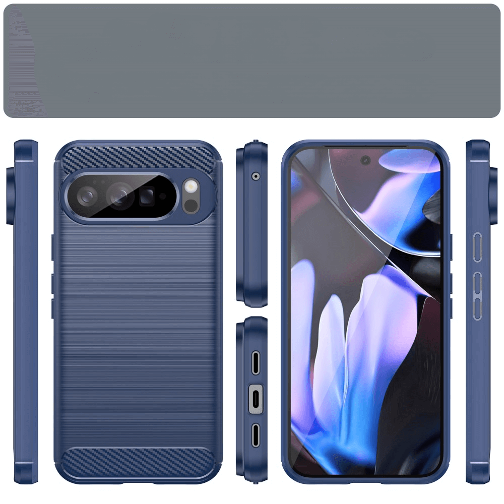 Google Pixel 10 Pro XL  - Cover in look metallo carbonio