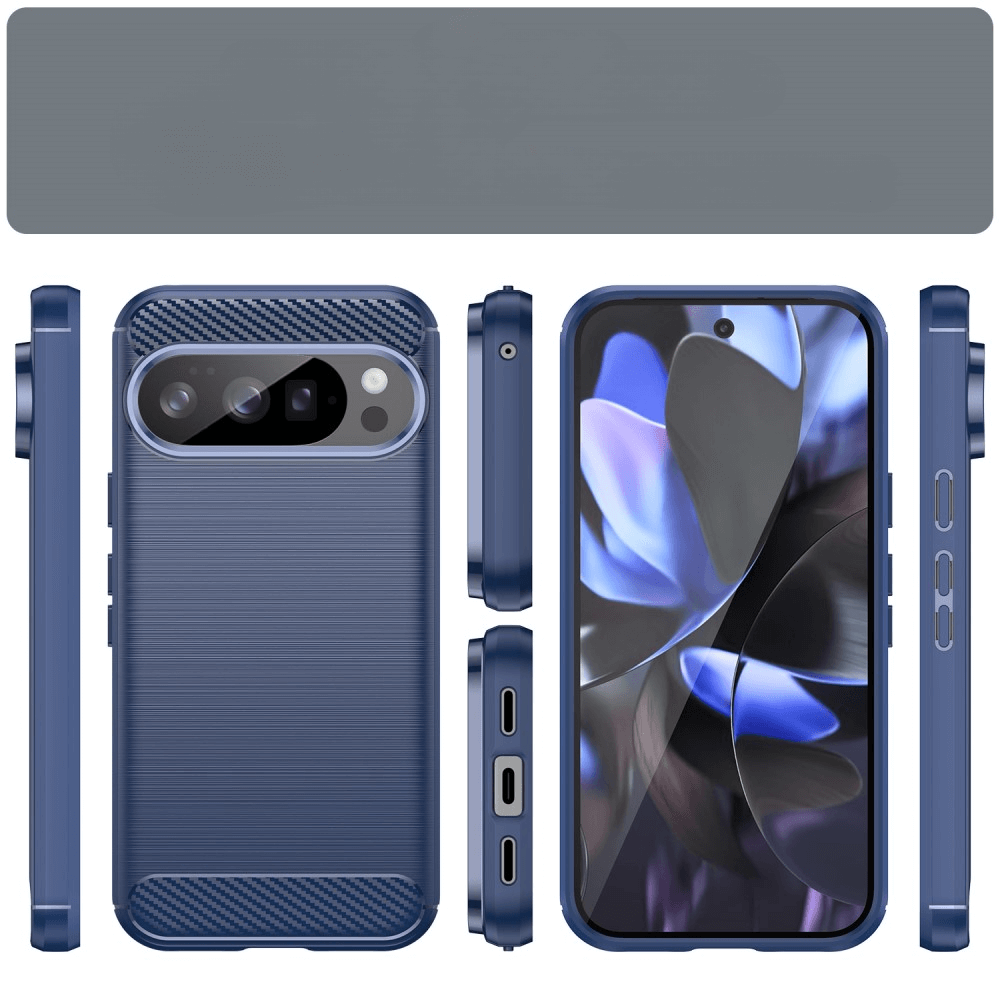 Google Pixel 10 - Metall Carbon Look Hülle