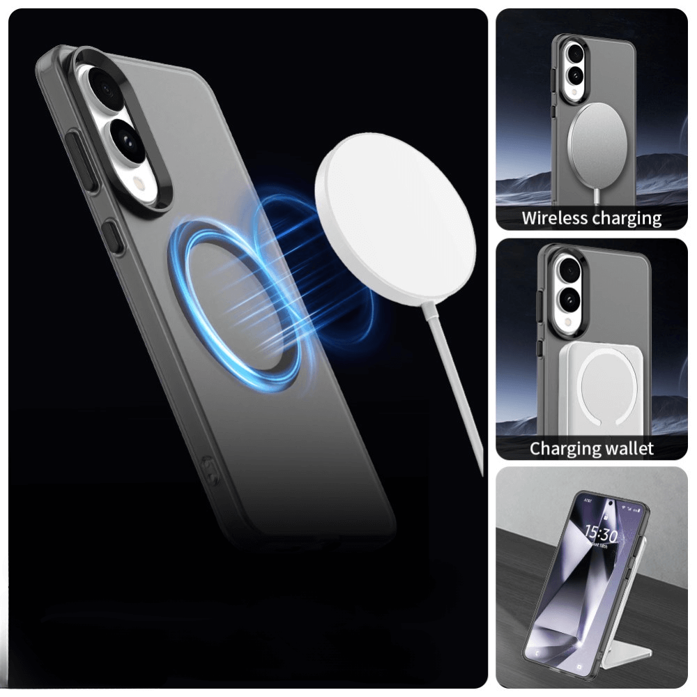 Galaxy S25 Edge - Schützende Acryl-Handyhülle mit Magnet