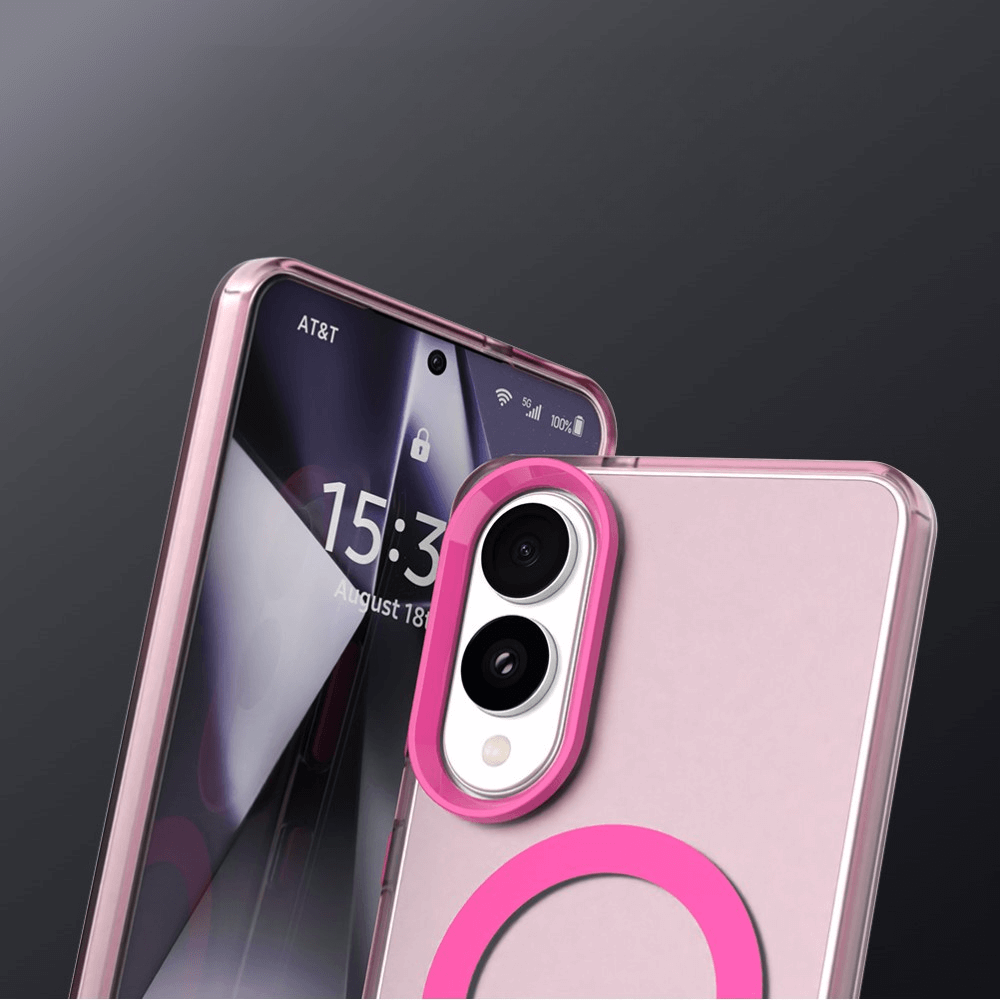 Galaxy S25 Edge - Schützende Acryl-Handyhülle mit Magnet