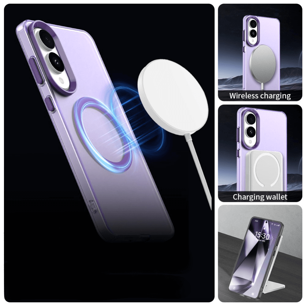 Galaxy S25 Edge - Schützende Acryl-Handyhülle mit Magnet