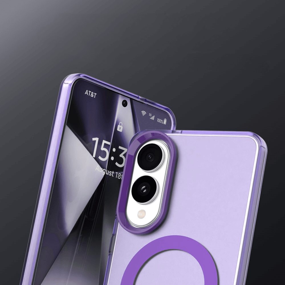 Galaxy S25 Edge - Schützende Acryl-Handyhülle mit Magnet