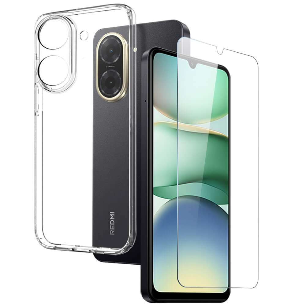 Xiaomi Redmi A5 / Poco C71 - NORTHJO Set Handyhülle und Panzerglas