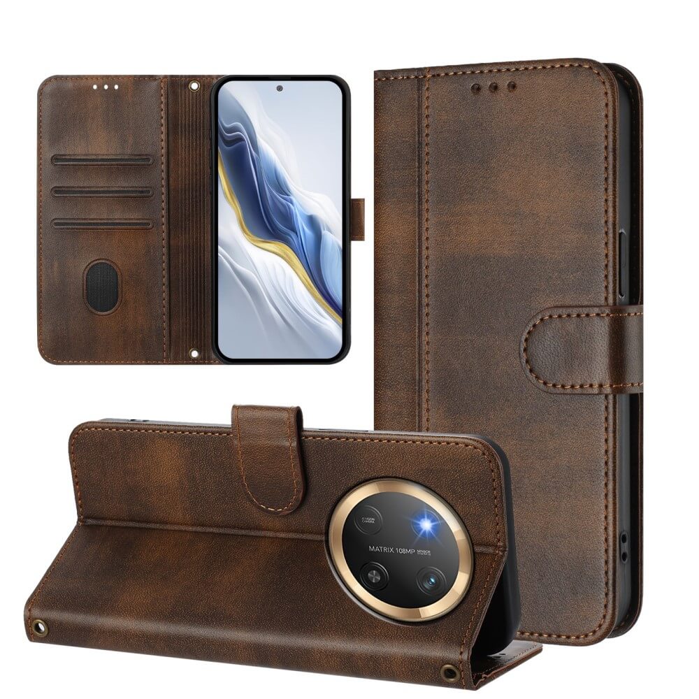 HONOR Magic7 Lite - Custodia in pelle scamosciata dal design vintage