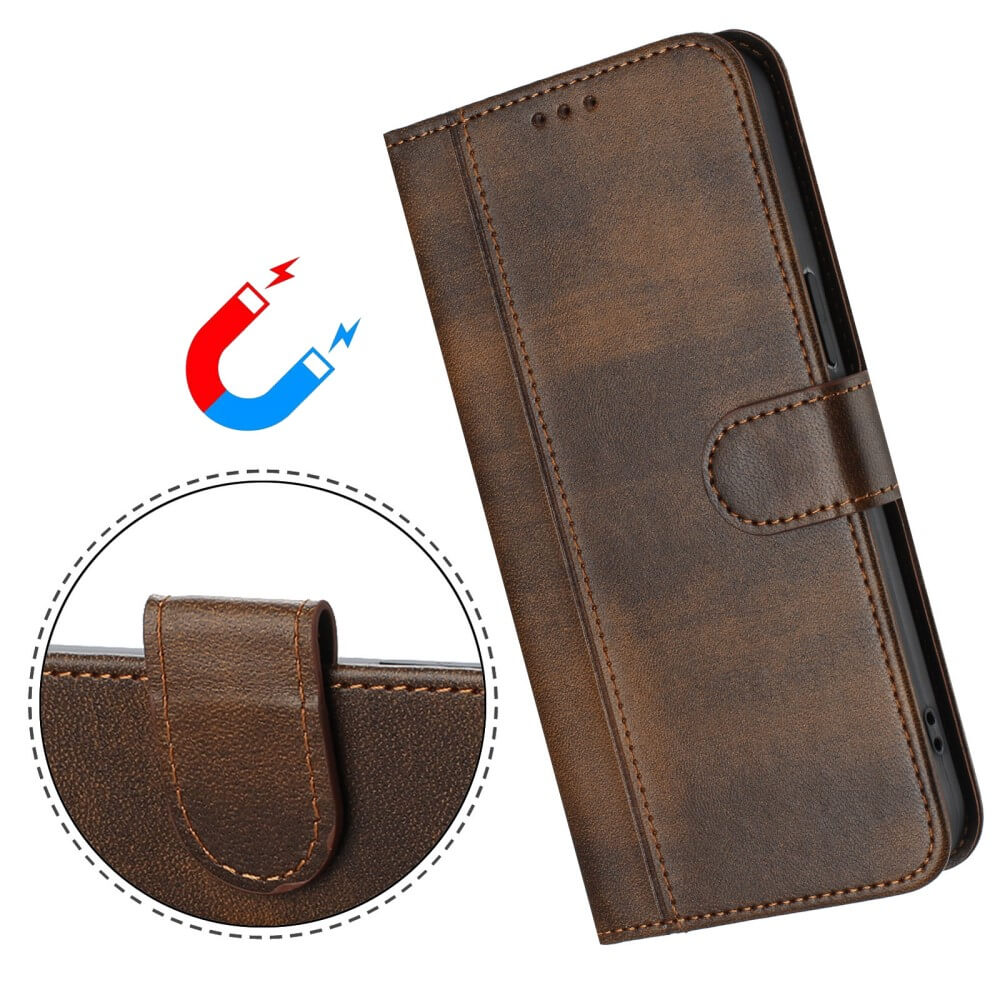 HONOR Magic7 Lite - Custodia in pelle scamosciata dal design vintage