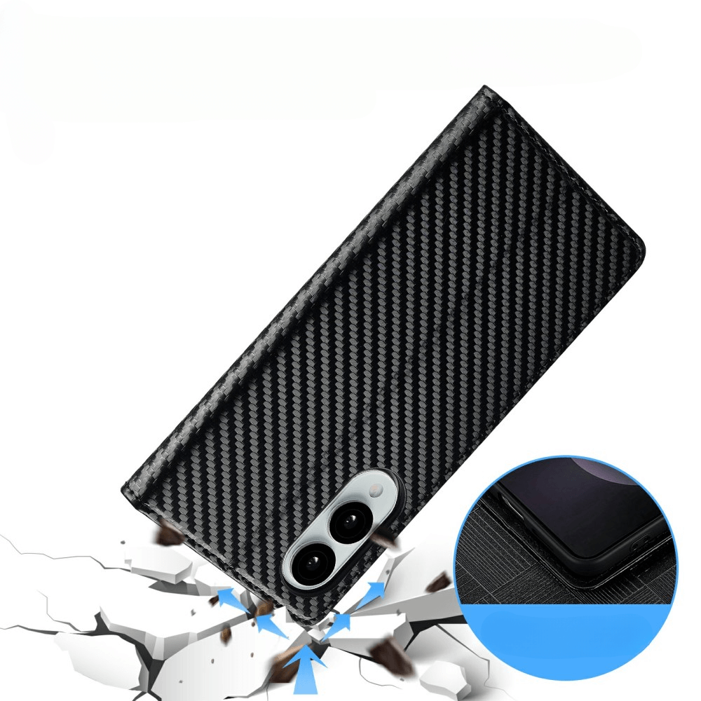 Galaxy S25 Edge - LC.IMEEKE Case Carbon Fiber