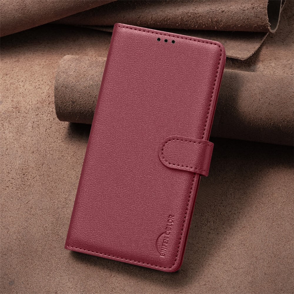 Xiaomi Redmi A5 / Poco C61 - BINFEN Leder Etui Hülle mit RFID Blocker