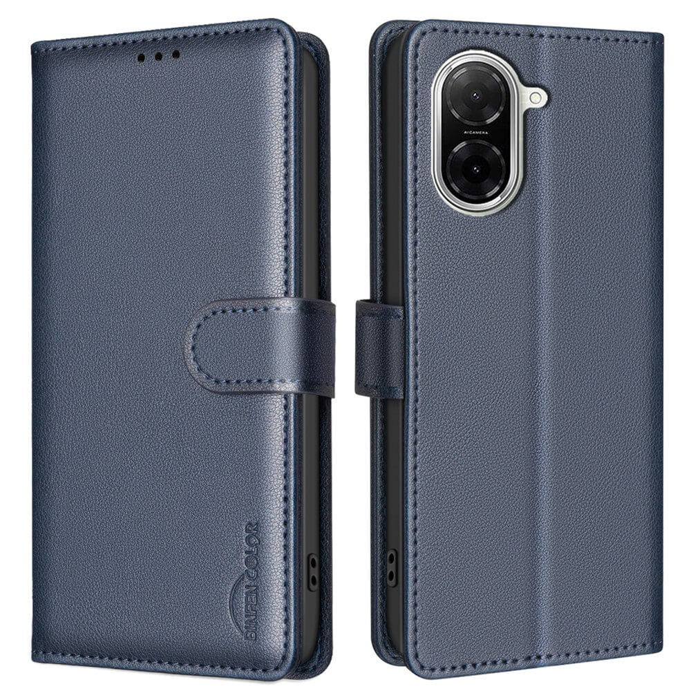Xiaomi Redmi A5 / Poco C61 - BINFEN Leder Etui Hülle mit RFID Blocker