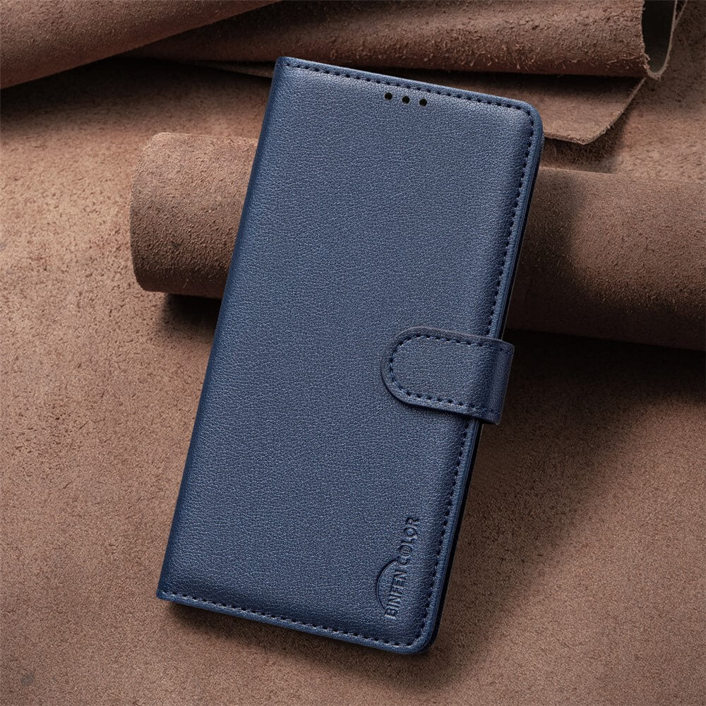 Xiaomi Redmi A5 / Poco C61 - BINFEN Leder Etui Hülle mit RFID Blocker