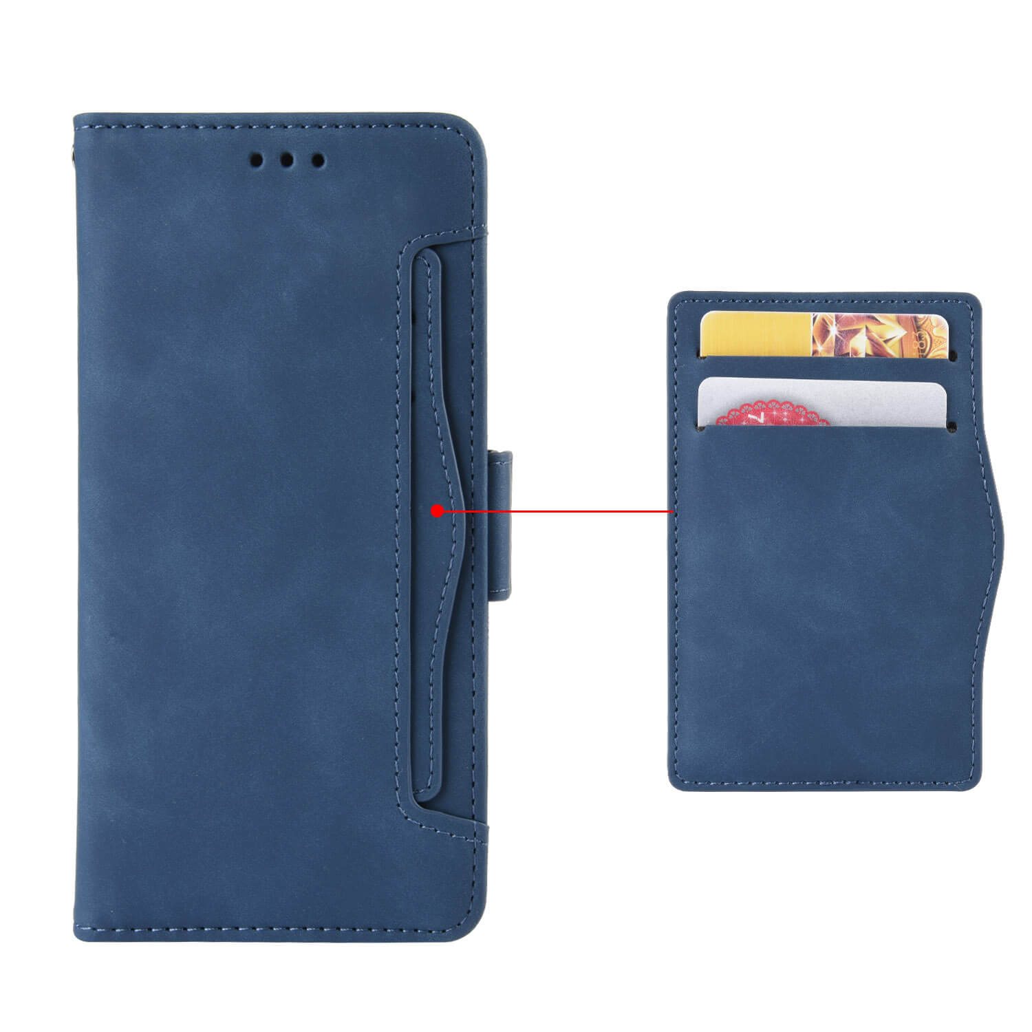 Das Cover-Discount CMF Phone 2 Pro - Etui viele Kartenfächer bietet Platz für Karten und Bargeld, enthält ein herausziehbares Etui sowie einen abnehmbaren Kartenhalter.