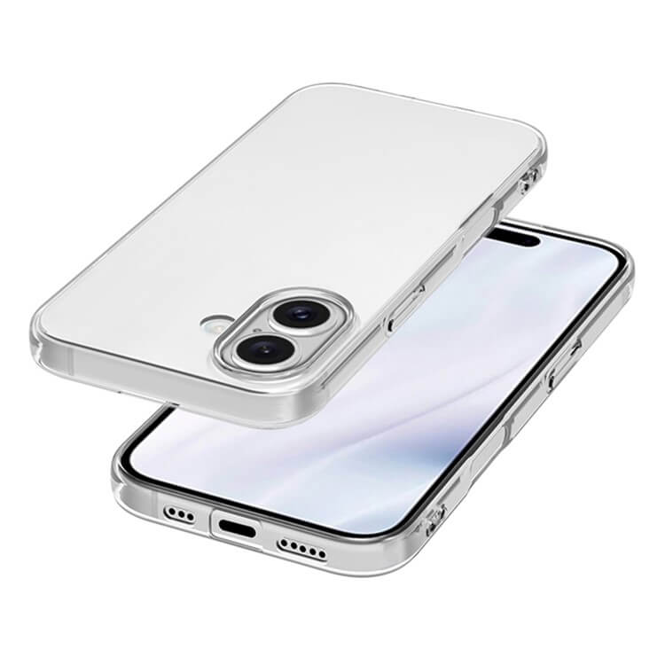 Das iPhone 17 - Silikon Gummi Case transparent von Cover-Discount schützt Ihr Handy zuverlässig und zeigt das elegante Design. Die Hülle ist durchsichtig und passt perfekt, ideal für die Präsentation des Frontbildschirms und der dualen Kamera.