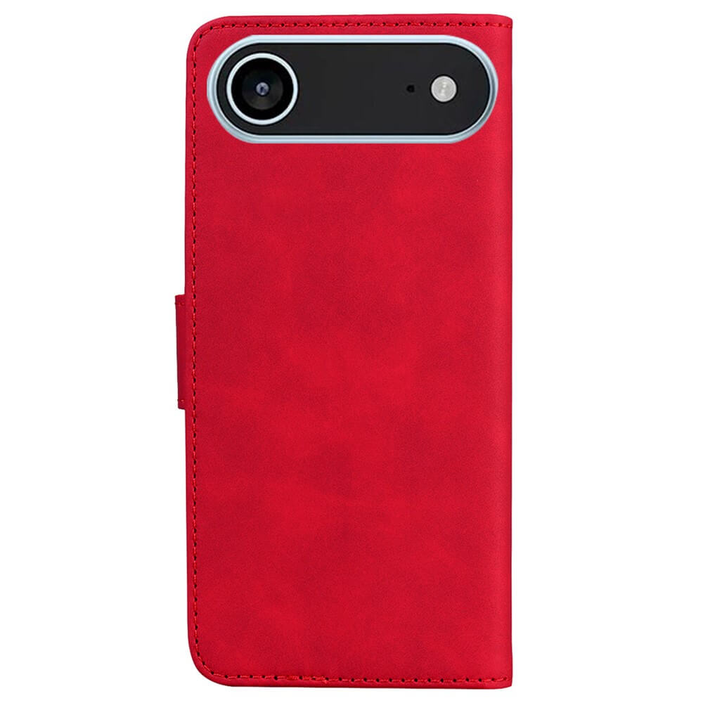 Die iPhone 17 Air - Solide Leder Etui Hülle von Cover-Discount überzeugt mit praktischem Kameraausschnitt, Kartenfach und elegantem Design für optimalen Schutz und Stil.