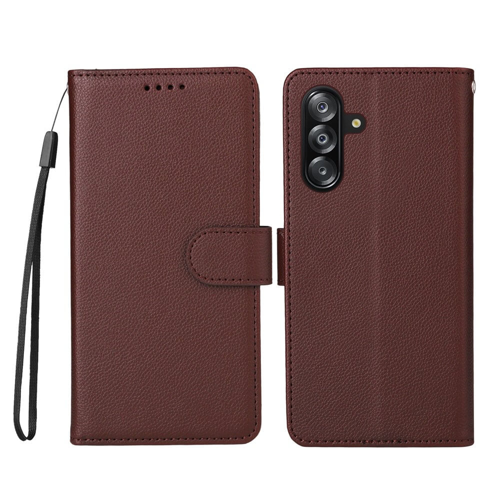 Galaxy A17 / A16 / A26 - Leather-look case with textured surface