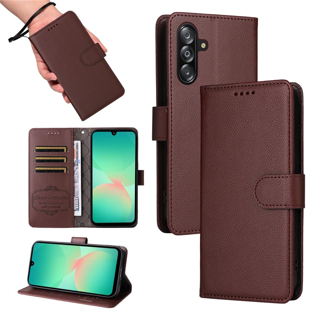 Galaxy A17 / A16 / A26 - Leather-look case with textured surface