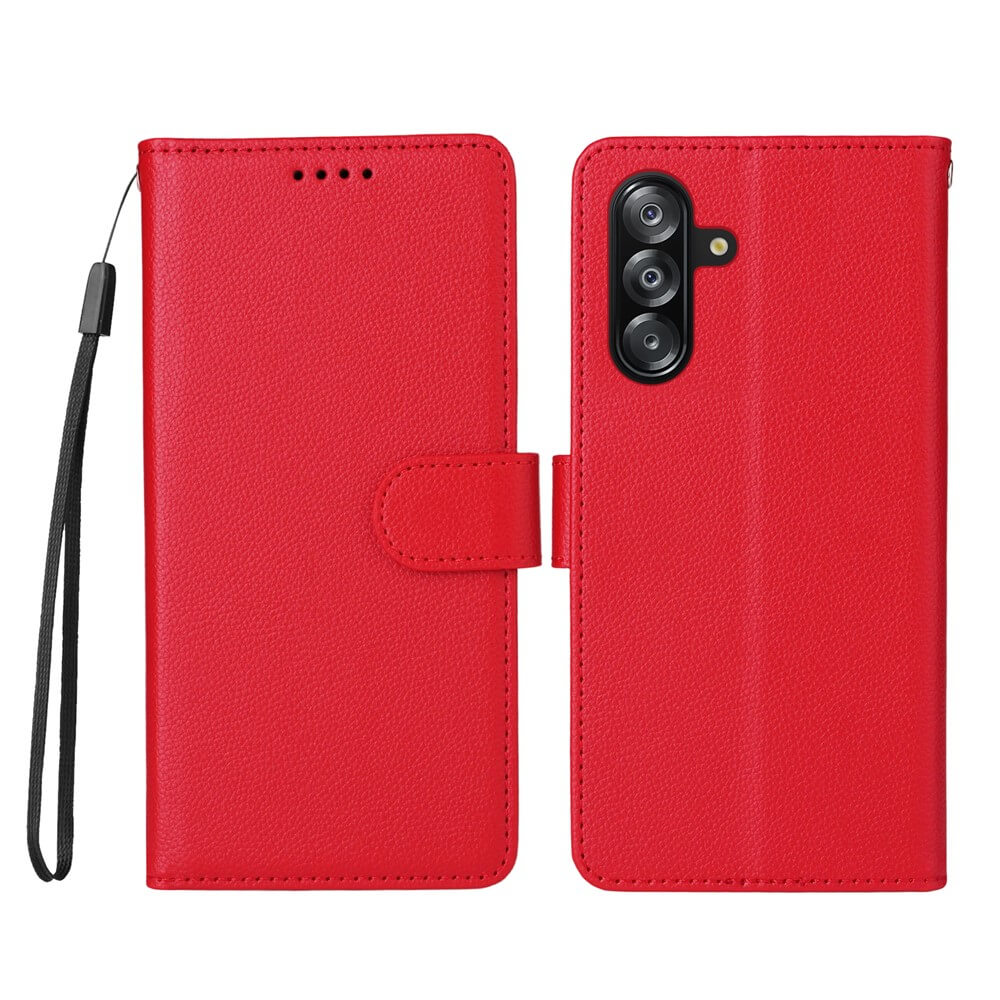 Galaxy A17 / A16 / A26 - Leather-look case with textured surface