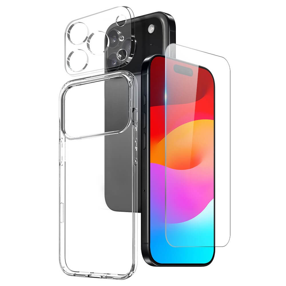 iPhone 17 Pro - NORTHJO 3-in 1 Set Panzergläser und Silikonhülle