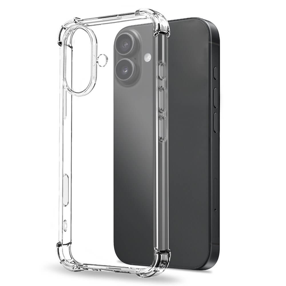 Das NORTHJO 3-in-1 Set Handyhülle und Panzergläser für das iPhone 17 ist neben einem schwarzen Telefon auf weißem Hintergrund abgebildet und verfügt über stilvollen Schutz mit Kameraschutz und Panzerglas Display-Kompatibilität.