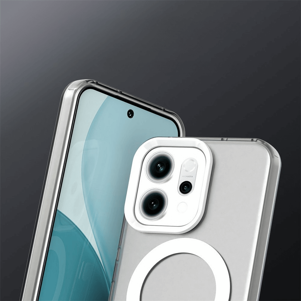 OPPO Reno14 - Acryl-Handyhülle mit Magnet und Farbakzent