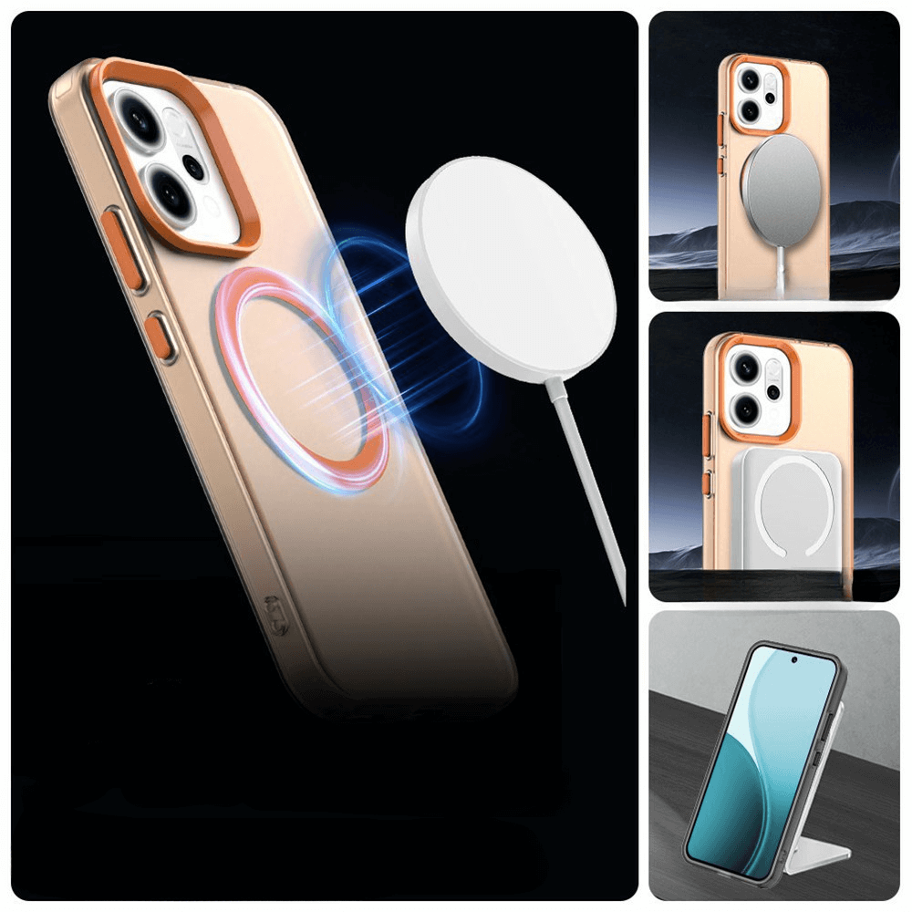 OPPO Reno14 - Acryl-Handyhülle mit Magnet und Farbakzent