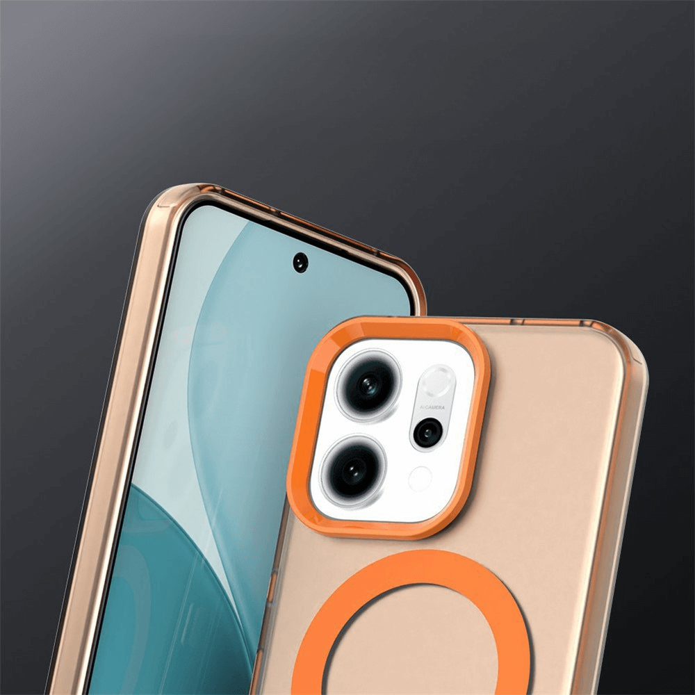 OPPO Reno14 - Acryl-Handyhülle mit Magnet und Farbakzent