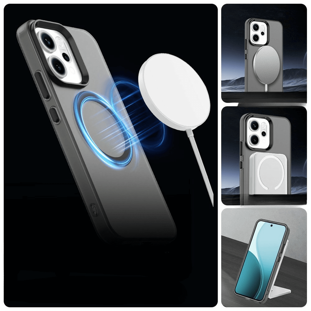 OPPO Reno14 - Acryl-Handyhülle mit Magnet und Farbakzent