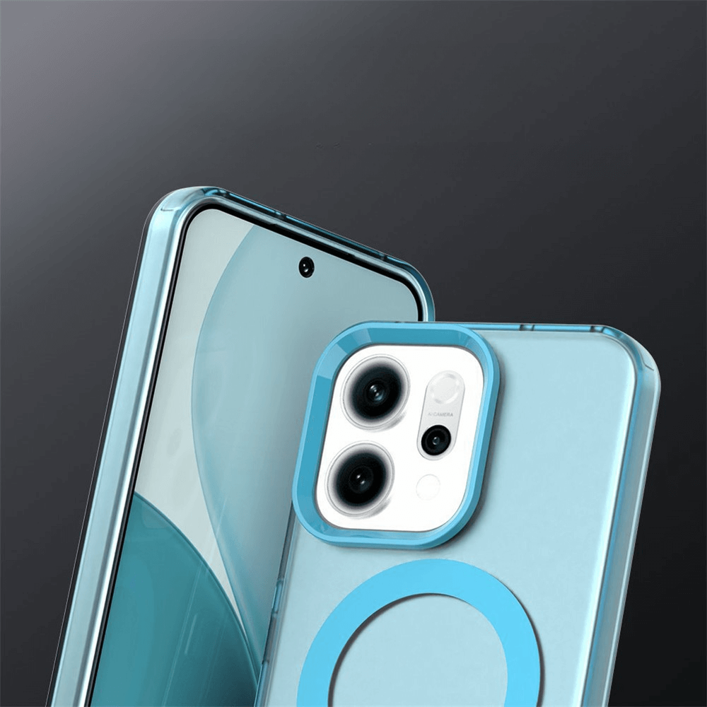 OPPO Reno14 - Acryl-Handyhülle mit Magnet und Farbakzent