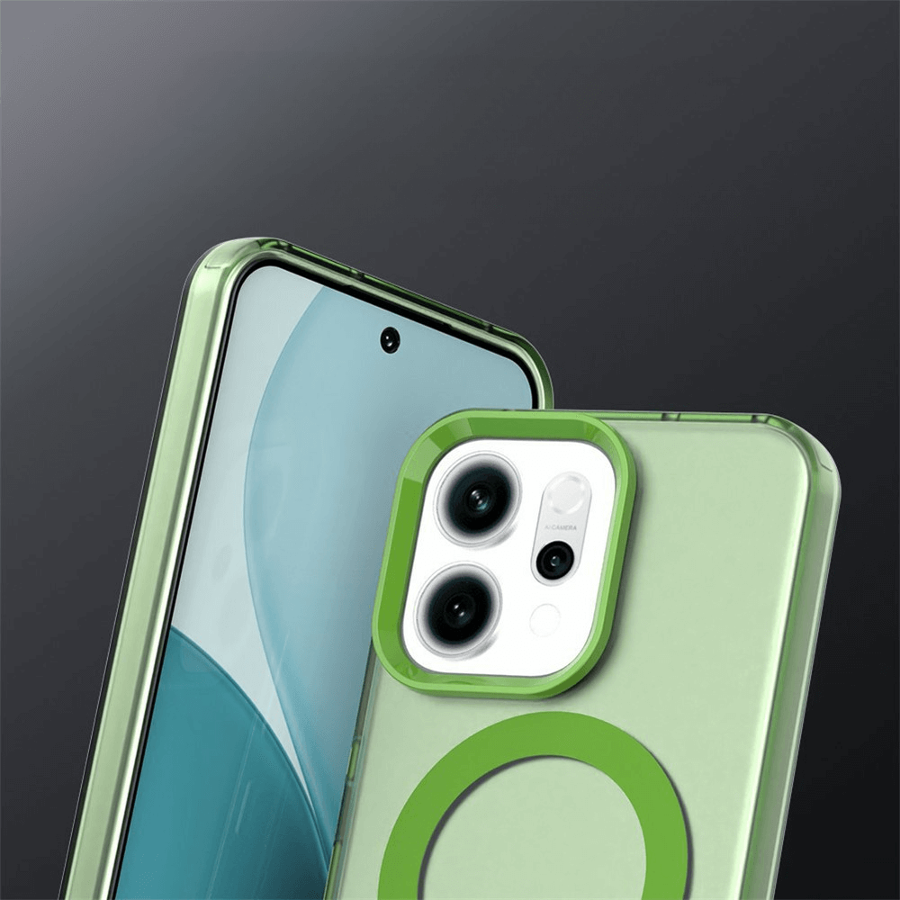 OPPO Reno14 - Acryl-Handyhülle mit Magnet und Farbakzent