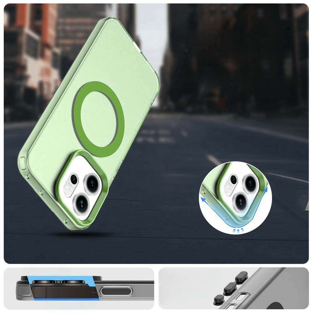 OPPO Reno14 - Acryl-Handyhülle mit Magnet und Farbakzent