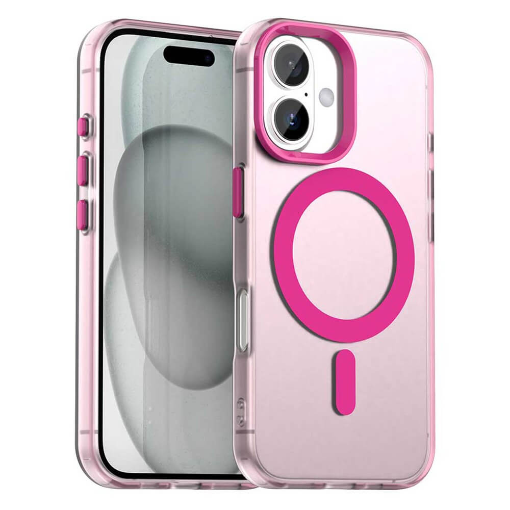 Die Cover-Discount iPhone 17 Acryl-Handyhülle mit Magnet und Farbakzent schützt stilvoll, bietet MagSafe-Kompatibilität und passt perfekt auf Smartphones mit Dual-Kamera.