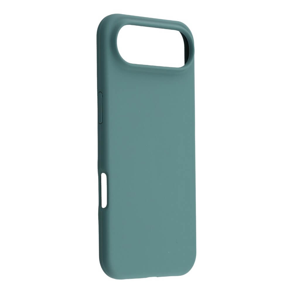 Cover-Discount iPhone 17 Air - Solide Silikonhülle in Teal mit Soft-Touch-Oberfläche, schlankem Rundumschutz und passgenauen Aussparungen für Kamera, Tasten und Ladeanschluss - abgebildet auf weißem Hintergrund.