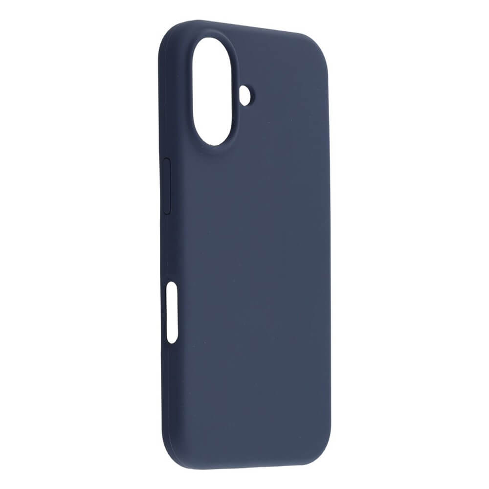 #farbe_dunkelblau|Die Cover-Discount iPhone 17 - Solide Silikonhülle in Dunkelblau bietet schlanken Schutz und Soft-Touch-Oberfläche, mit präzisen Kamera- und Tastenaussparungen auf weißem Hintergrund gezeigt.