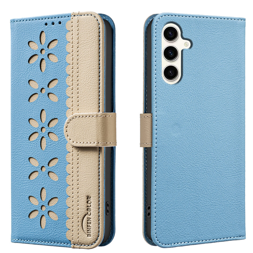 Galaxy S25 FE - BINFEN Leather Case Floral
