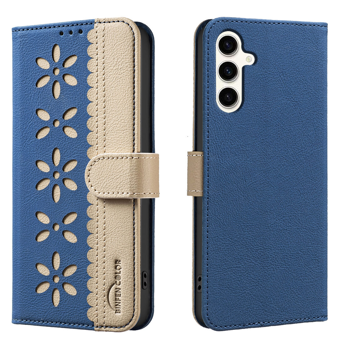 Galaxy S25 FE - BINFEN Leather Case Floral