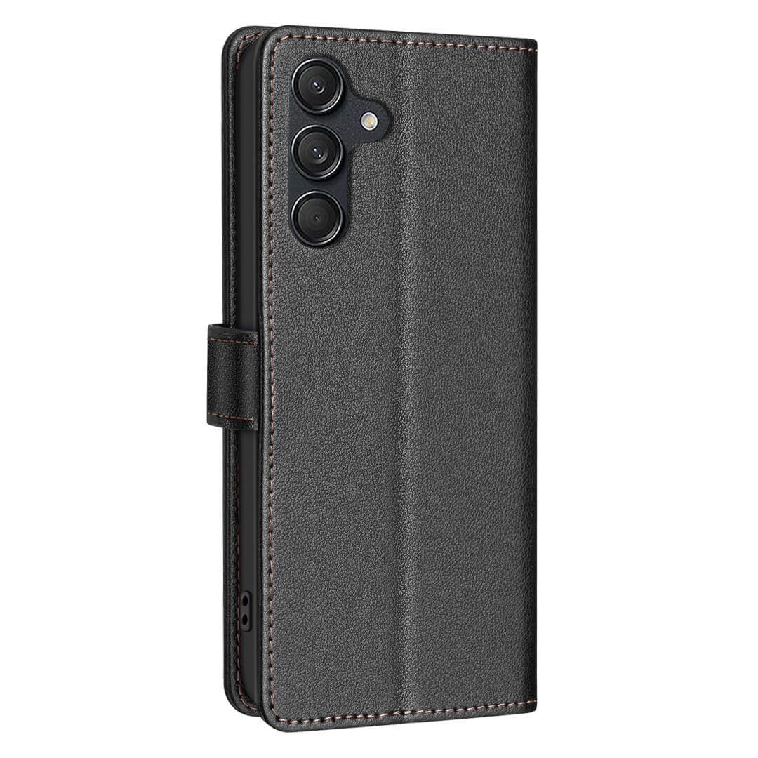 Galaxy S25 FE - Custodia in pelle BINFEN con blocco RFID