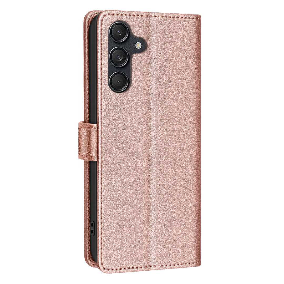Galaxy S25 FE - Custodia in pelle BINFEN con blocco RFID