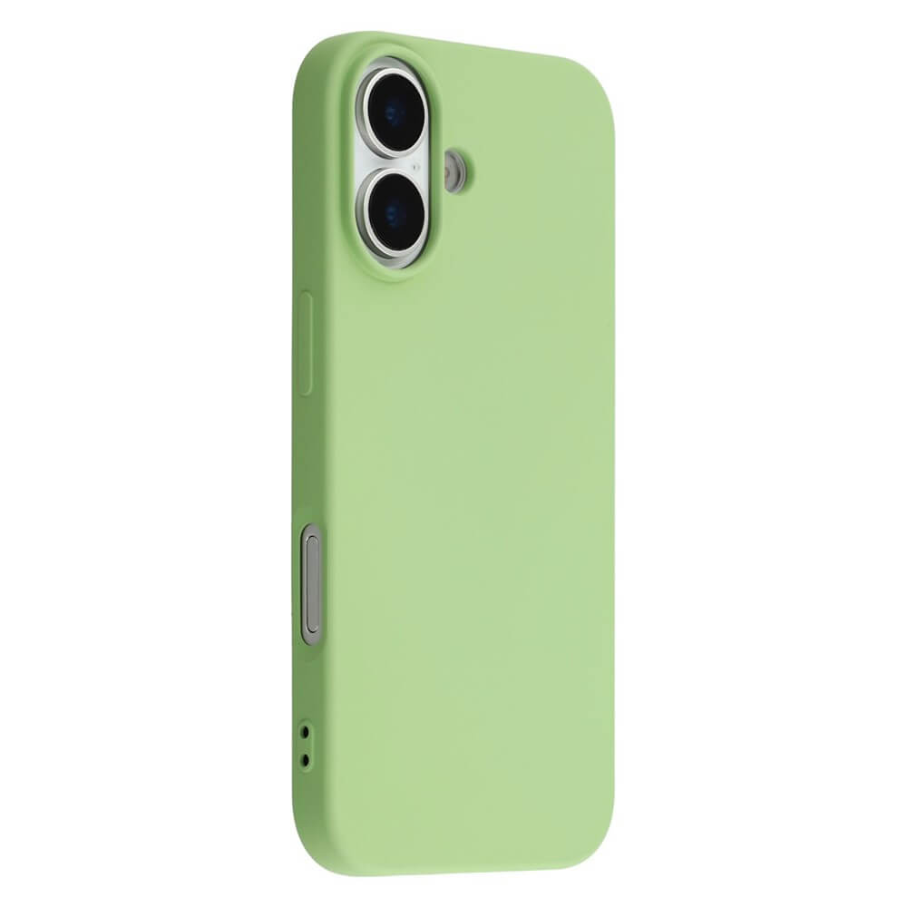 Leicht grüne Handyschutzhülle für Smartphone mit Dual-Kamera und Blitz, elegante robuste Abdeckung