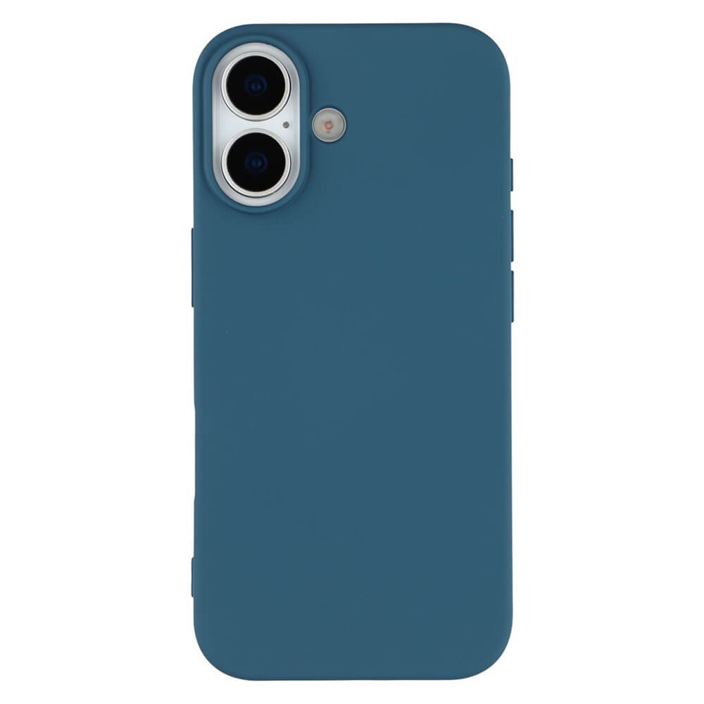 Blaues Smartphone-Case mit präzisen Aussparungen für Kamera und Knöpfe, glatte matte Oberfläche